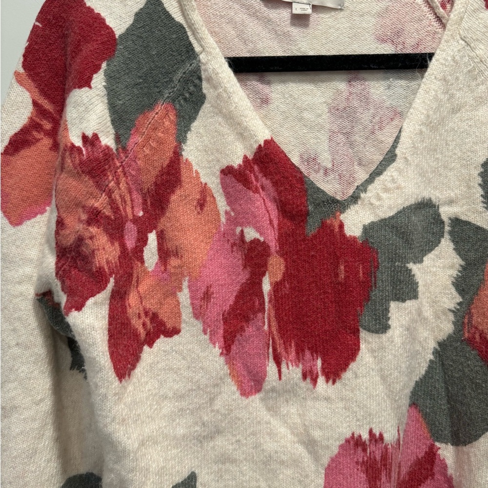 Loft Flower Patterned Sweater - Picture 3 of 4